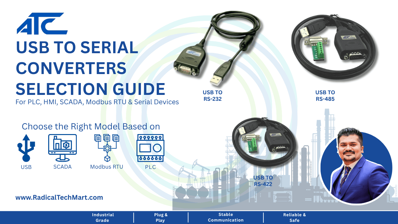 Selection Guide for USB to Serial Converters Industrial Communication