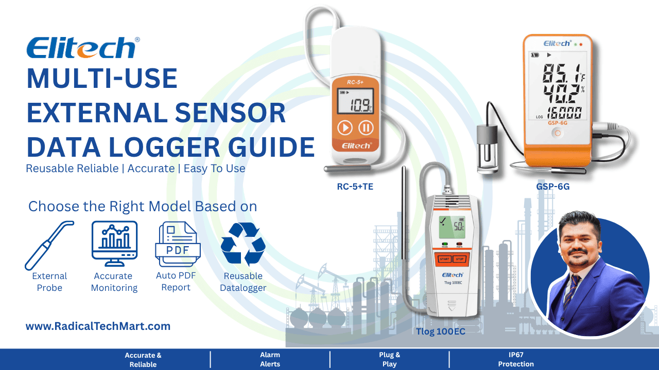 Selection Guide for Multi Use External Sensor Data Logger Cold Chain & Industrial Monitoring