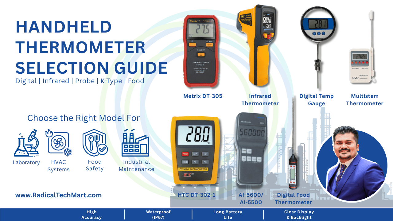 How to Choose the Right Handheld Thermometer for Industrial and Commercial Use