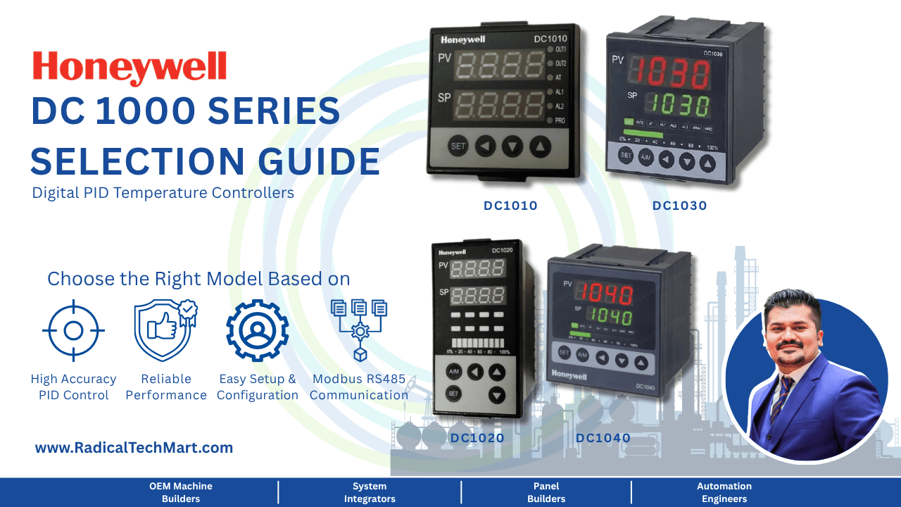 Selection Guide for Honeywell DC 1000 Series Digital PID Controller Industrial Temperature Control