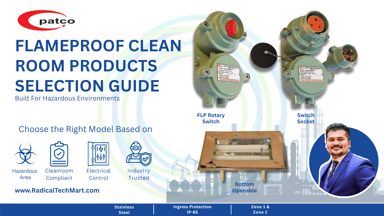 Selection Guide for Flameproof Clean Room Products Pharma, Chemical & Hazardous Areas