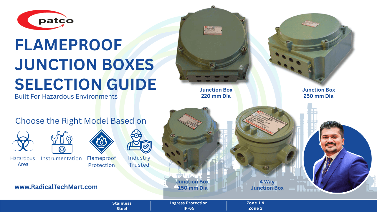 Selection Guide for Flameproof Junction Boxes & Control Panels Hazardous Industrial Areas