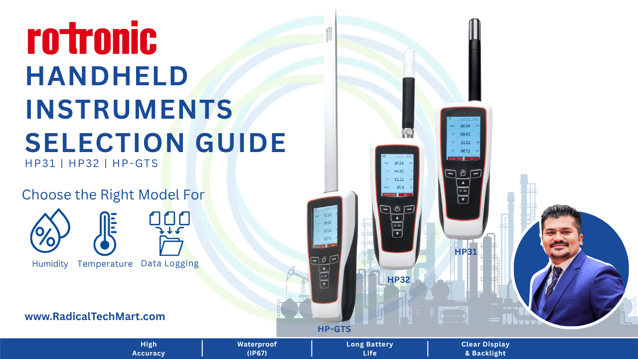 Rotronic HygroPalm HP31, HP32 & HP-GTS: Which Model Should You Choose?