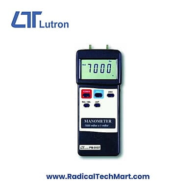 Lutron PM-9107 Electronic Manometer - Compact Pressure Measuring Device
