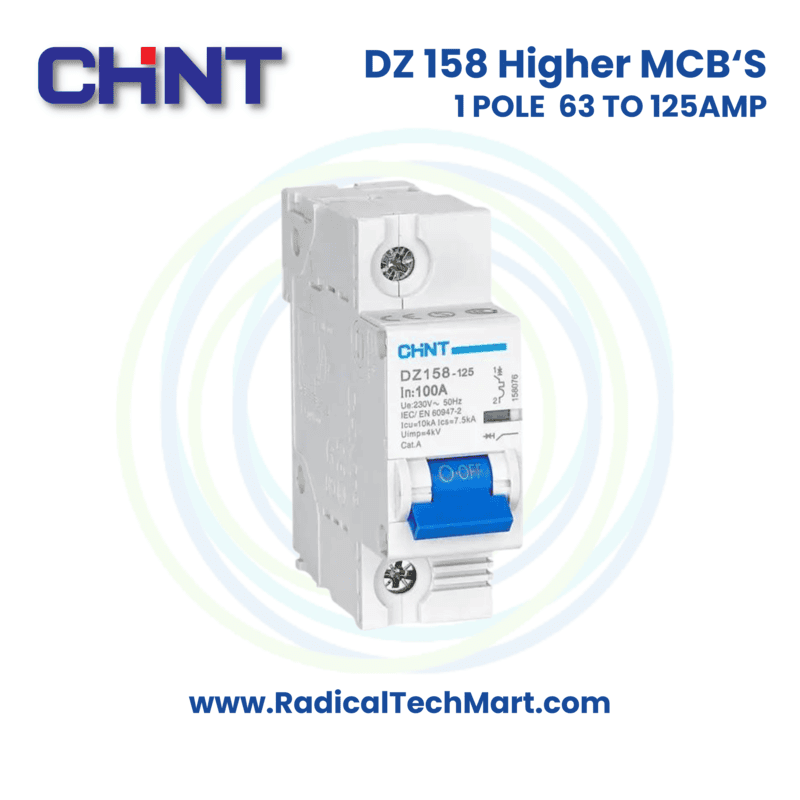 DZ 158 10kA 1 Pole (Higher AMP MCB) DZ 158 10kA 1 Pole (Higher AMP MCB)
