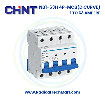 NB1-63H 4 Pole D Curve MCB
