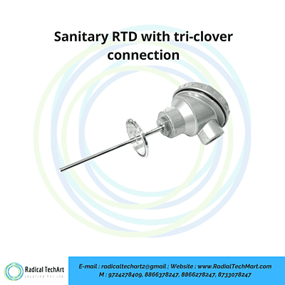 Sanitary RTD with tri-clover connection
