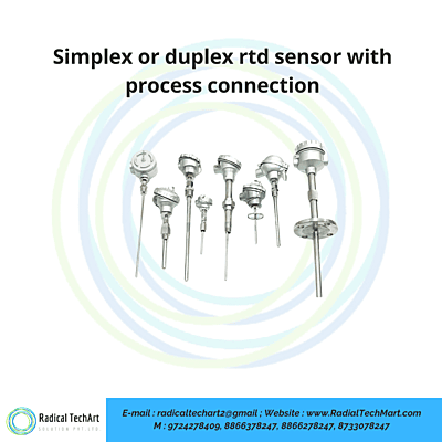 Simplex or duplex rtd sensor with process connection