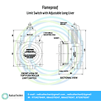 Flameproof Limit Switch with Adjustable Long Liver