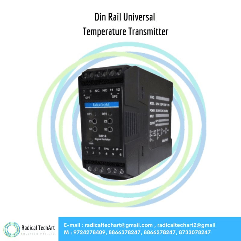 Din Rail Universal Temperature Transmitter