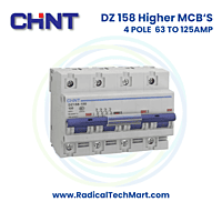 DZ 158 10kA 4 Pole (Higher AMP MCB) DZ 158 10kA 4 Pole (Higher AMP MCB)