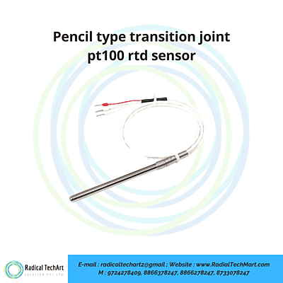 Pencil type transition joint pt100 rtd sensor