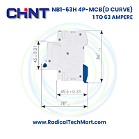 NB1-63H 4 Pole D Curve MCB