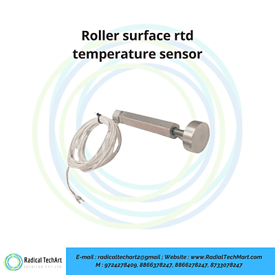 Roller surface rtd temperature sensor