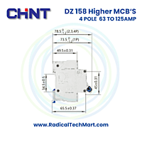 DZ 158 10kA 4 Pole (Higher AMP MCB) DZ 158 10kA 4 Pole (Higher AMP MCB)