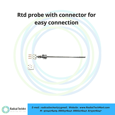 Rtd probe with connector for easy connection