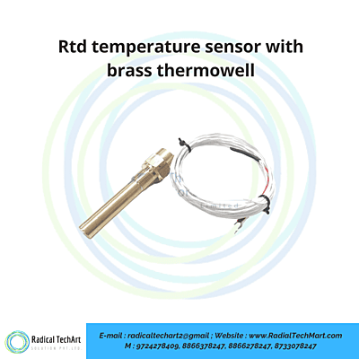 Rtd temperature sensor with brass thermowell