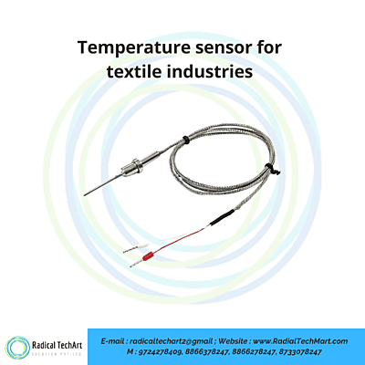 Temperature sensor for textile industries