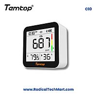 Temtop C10 CO2 Monitor 2nd Gen with E-Ink Display