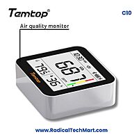 Temtop C10 CO2 Monitor 2nd Gen with E-Ink Display