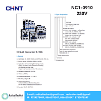 NC1-09 230V 50/60Hz NC1-09 230V 50/60Hz