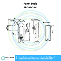 Panel Lock - AB 301-3A-1, AB 301-1-1, AB 401-1-1, AB 401-1-2