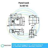 Panel Lock - SL 007 SS, SL 007 MS, SL 004 SS, SL 004 MS Panel Lock - SL 007 SS, SL 007 MS, SL 004 SS, SL 004 MS