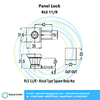 Panel Lock - RLS 11R, RLS 17, RLS 18 Panel Lock - RLS 11R, RLS 17, RLS 18