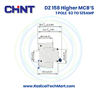 DZ 158 10kA 1 Pole (Higher AMP MCB) DZ 158 10kA 1 Pole (Higher AMP MCB)
