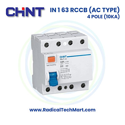 NI 1 RCCB 4 Pole 10kA (AC Type)