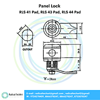 Panel Lock - RLS 41 Pad, RLS 43 Pad, RLS 44 Pad Panel Lock - RLS 41 Pad, RLS 43 Pad, RLS 44 Pad