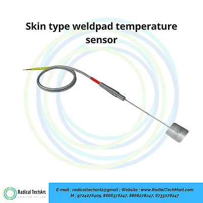 Skin type weldpad temperature sensor