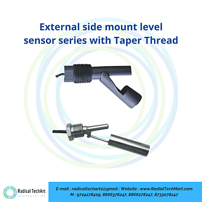 External side mount level sensor series with Taper Thread