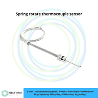 Spring rotate thermocouple sensor