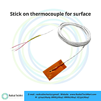 Stick on thermocouple for surface