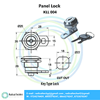 Panel Lock - KL 001, KL 001A, KLL 03, KLL 004,KLL 05-2