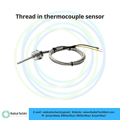 Thread in thermocouple sensor