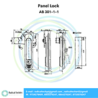 Panel Lock - AB 301-3A-1, AB 301-1-1, AB 401-1-1, AB 401-1-2