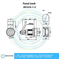 Panel Lock - MS 711-1-1L, MS 815-1-3, MS 603