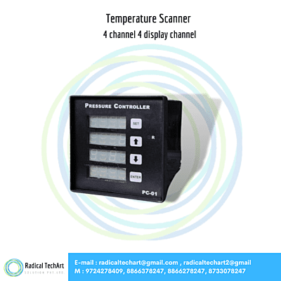 4 channel 4 display channel Temperature Scanner