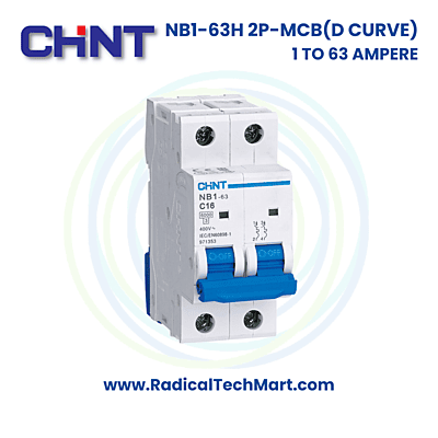 NB1-63H 2 Pole D Curve MCB