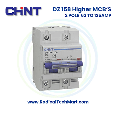DZ 158 10kA 2 Pole (Higher AMP MCB)