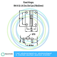 RHI Series Panel Hinges RHI Series Panel Hinges