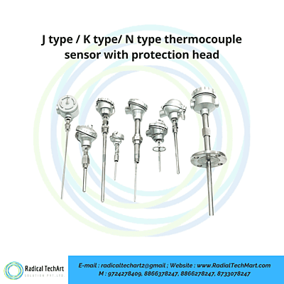 J type / K type/ N type thermocouple sensor with protection head