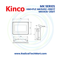 MK Series 4.3" HMI+PLC Combo