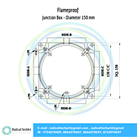 Flameproof Junction Box - Diameter 150 mm Flameproof Junction Box - Diameter 150 mm