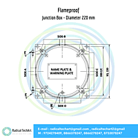 Flameproof Junction Box - Diameter 220 mm