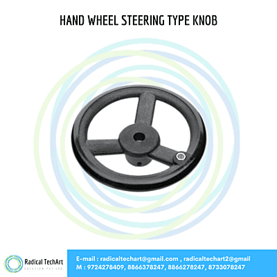 Hand  wheel streeing type knob