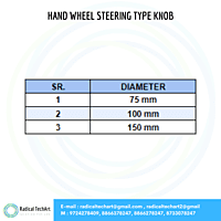 Hand  wheel streeing type knob
