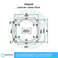 Flameproof Junction Box - Diameter 250 mm Flameproof Junction Box - Diameter 250 mm